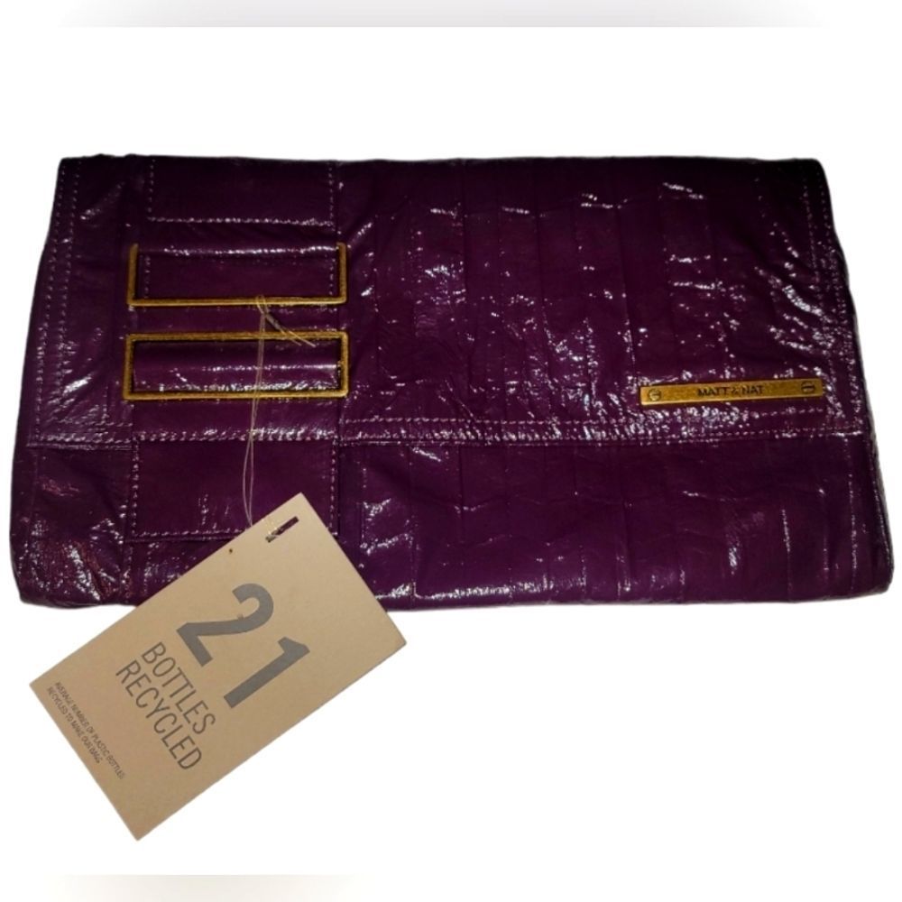 Matt & Nat vegan leather clutch NWOT